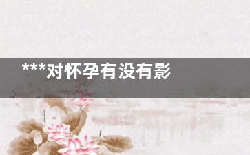 ***对怀孕有没有影响(*** 怀孕)